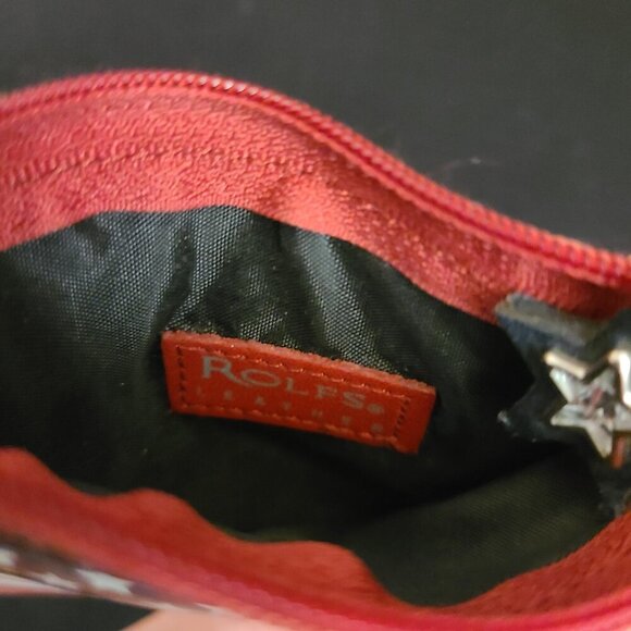 Rae Dunn PROUD AMERICAN Red Coffee Mug & ROLFS Leather US Flag Coin Purse - Picture 13 of 13